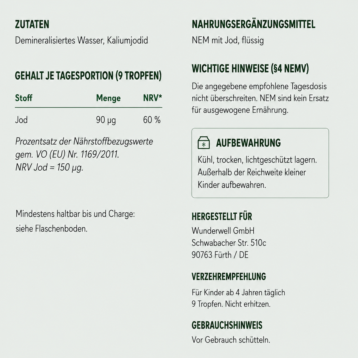 Jod Tropfen für Kinder - Wunderwell